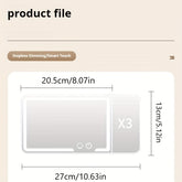 SANNCE Portable LED Car Vanity Mirror, Detachable Design with Soft Lighting, Perfect for Quick Touch-Ups, Fits Most Vehicle Models